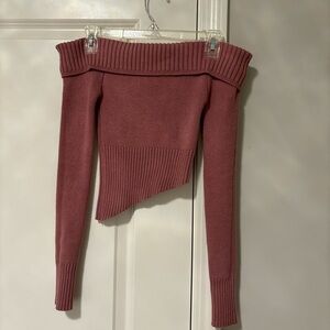 Hollister asymmetrical off the shoulder sweater